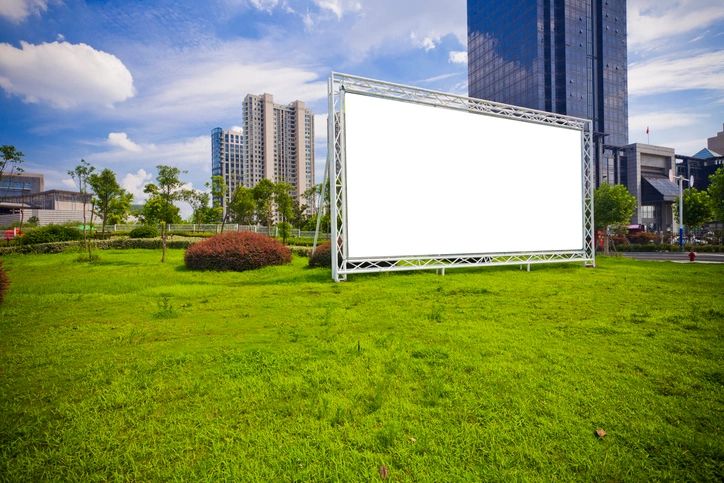 modern outdoor advertising billboard city