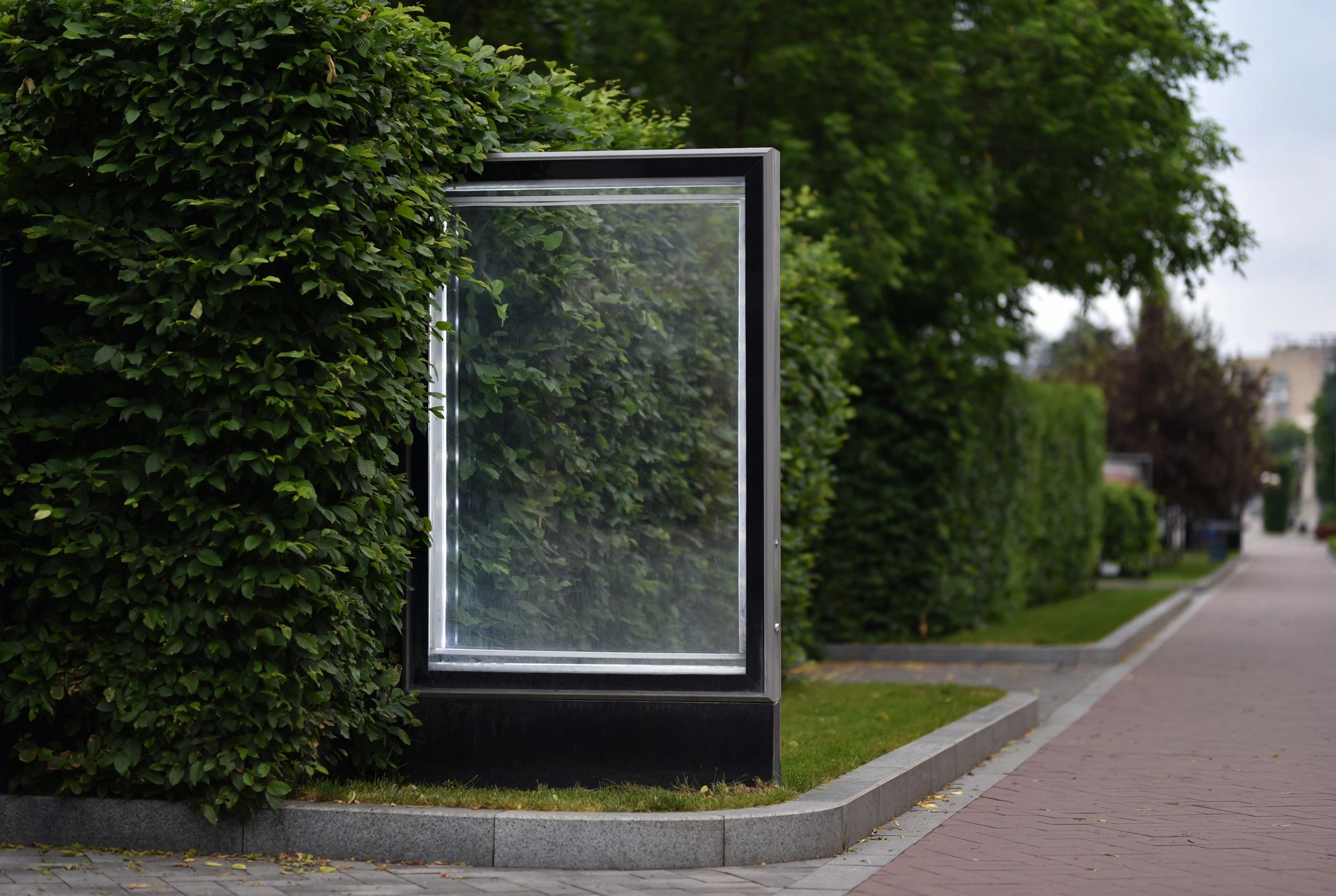 High-traffic commercial area billboard
