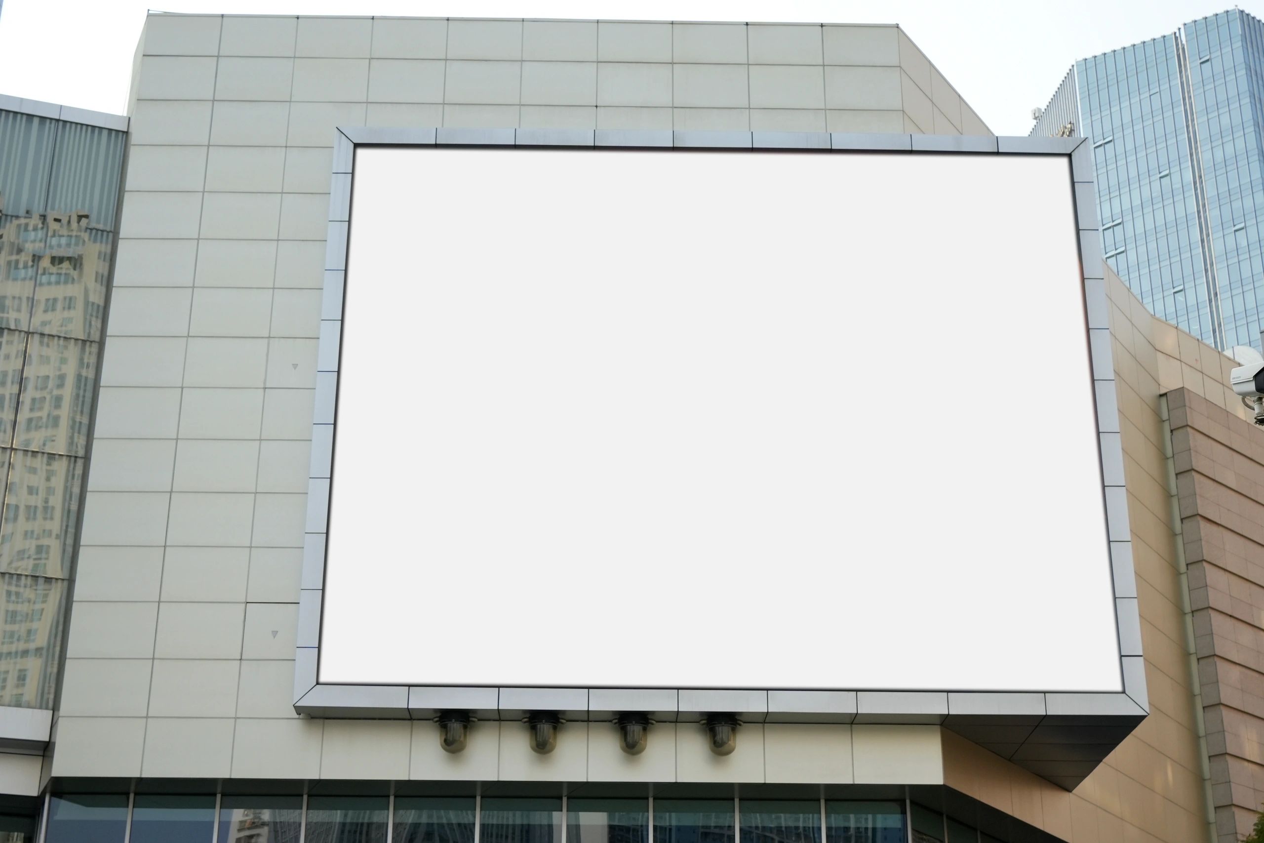 Outdoor advertising on main road